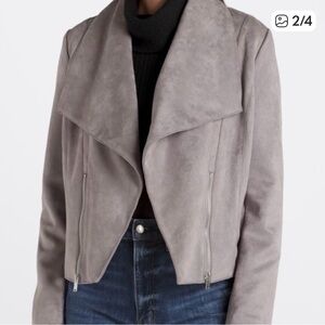 NWOT Women's Gray Suede- like jacket